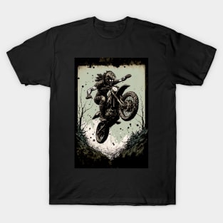 Dirt bike stunt mid air T-Shirt